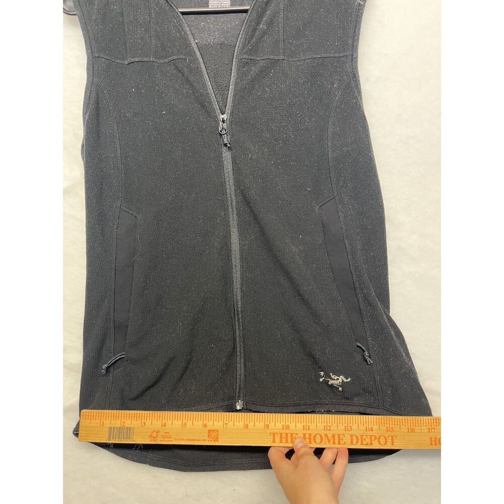 ARC'TERYX Womens hooded black vest size Large - Picture 6 of 6